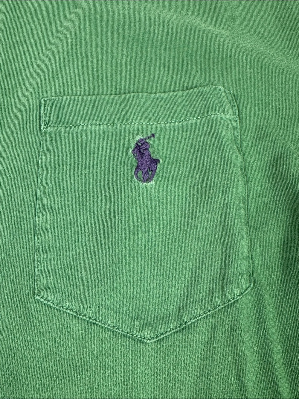 Polo Ralph Lauren Men’s Long Sleeve Pocket T Shirt in Green Medium M - Picture 3 of 6